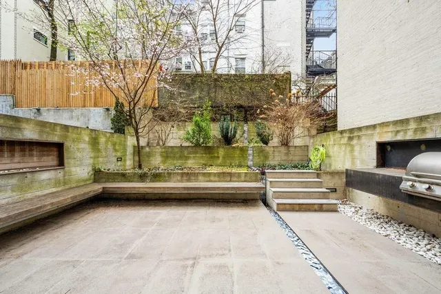 a view of outdoor space with outdoor seating