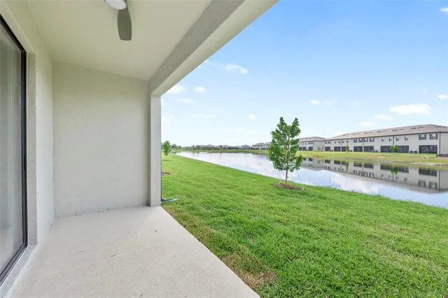 a view of a garden from a window