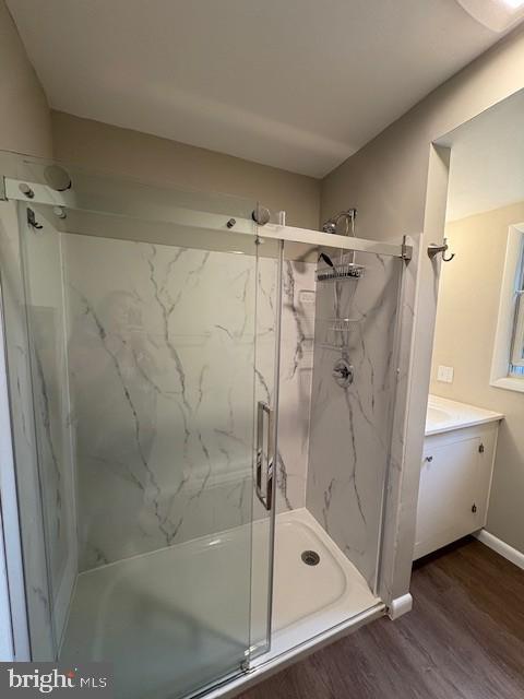 41 Bick Road, Unit 2 Fleetwood, PA 19522 - Photo 5 of 12 a bathroom with a glass shower door