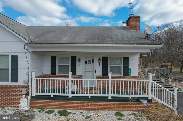 a view of a house with a deck