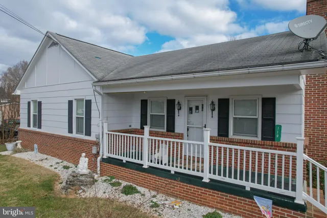 a view of a house with a deck