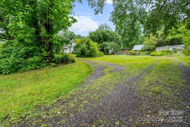 a view of yard with green space
