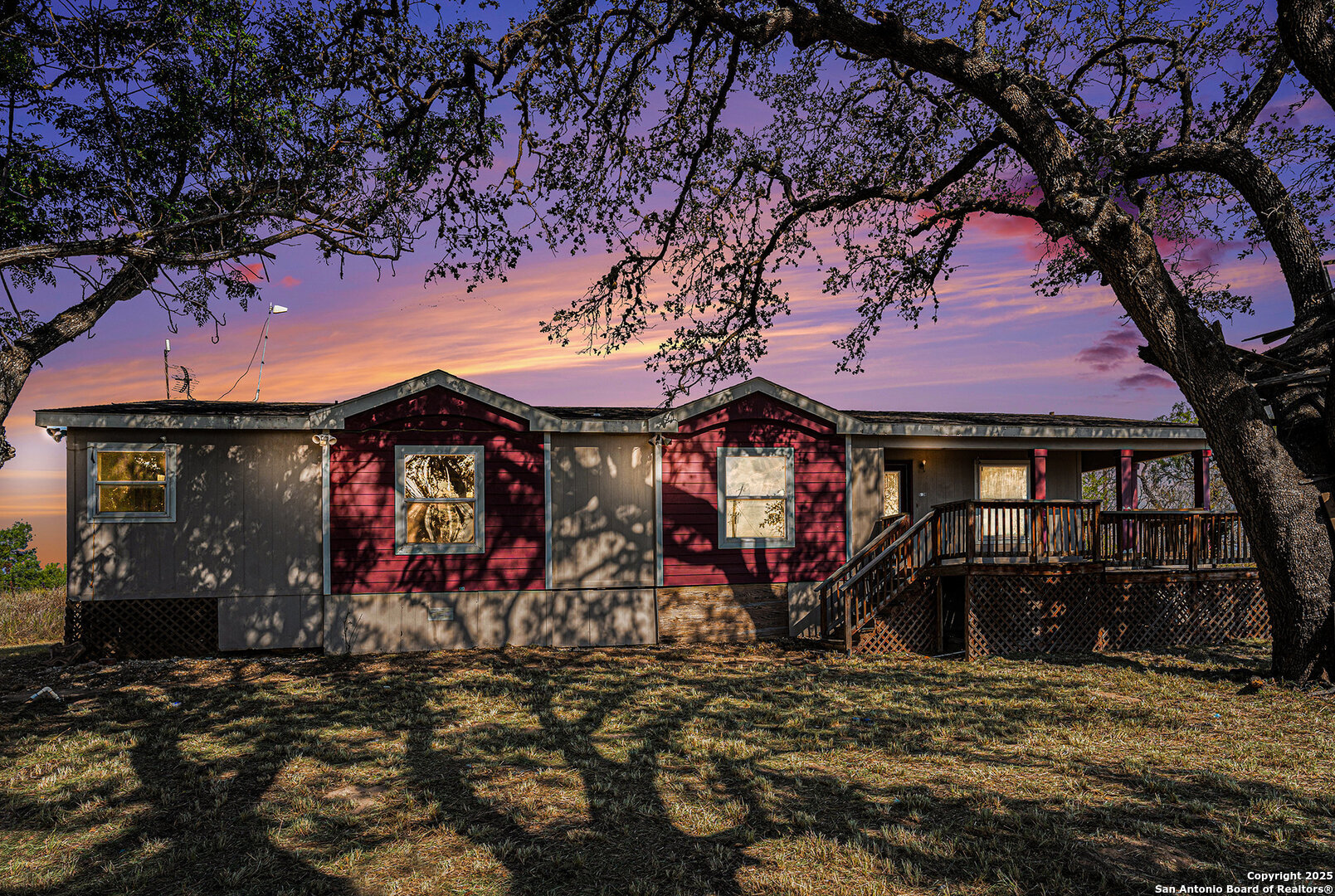 a front view of a house