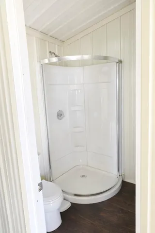 an aerial view of a beach