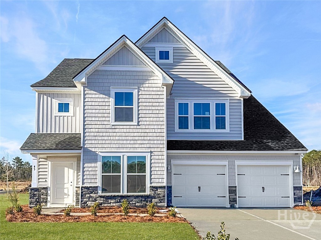 45 Rabbit Run Lane Pooler, GA 31322 - Photo 1 of 27 The Fanning Arbor Collection C6 Front Elevation Photo.