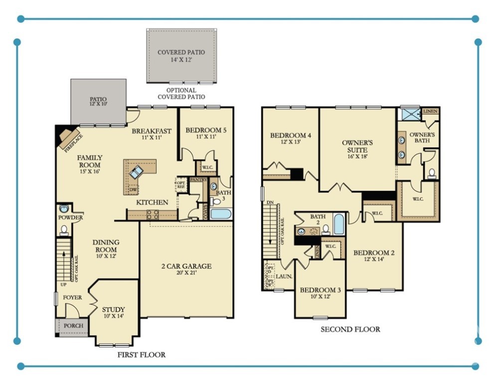 45 Rabbit Run Lane Pooler, GA 31322 - Photo 27 of 27 *Floor Plan Rendering Schematic for Reference Purposes Only. Does not Depict Actual Home.