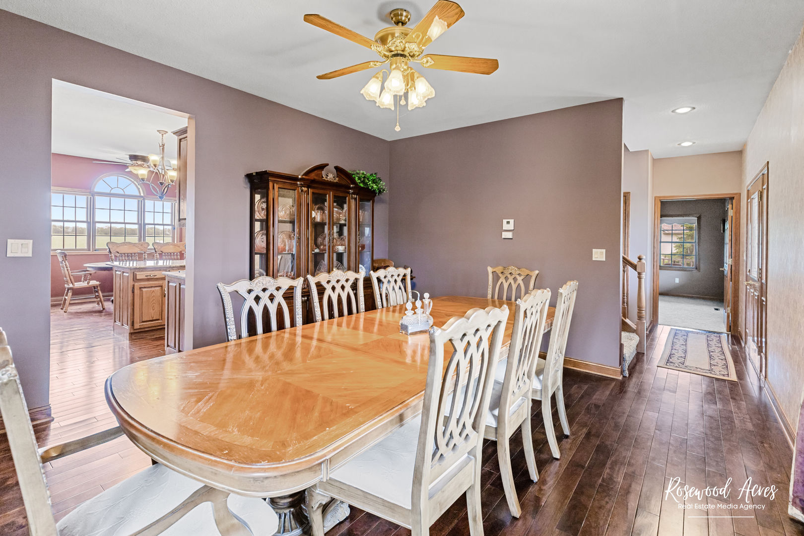 2021 Wiley Ridge Road Kankakee, IL 60901 - Photo 15 of 32 a view of a dining room with furniture and wooden floor