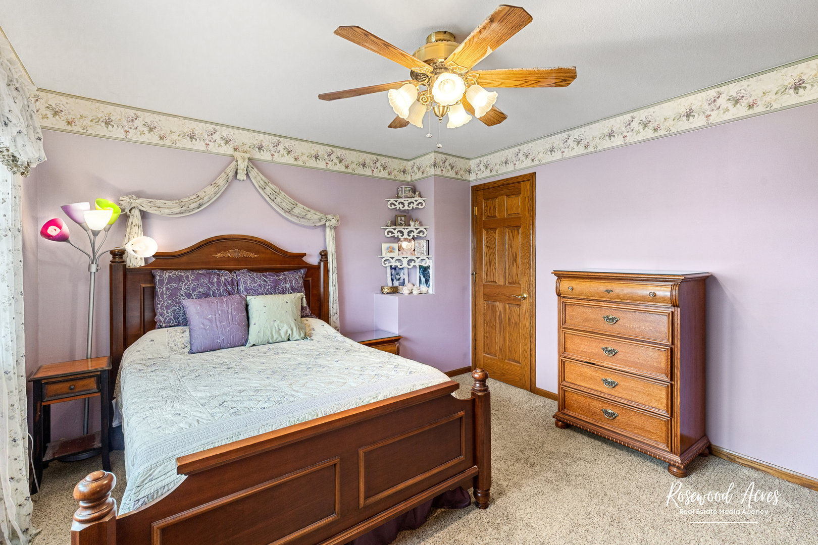 2021 Wiley Ridge Road Kankakee, IL 60901 - Photo 23 of 32 a bedroom with a bed and a chandelier