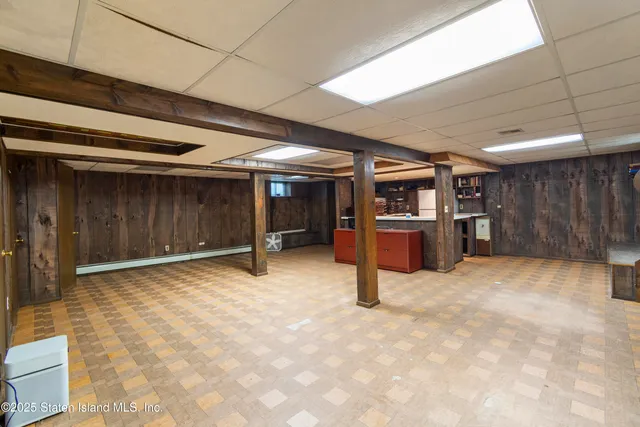 a view of a hall with an empty room