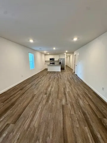 a view of hallway with stairs