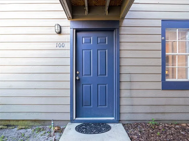 a view of front door of a house
