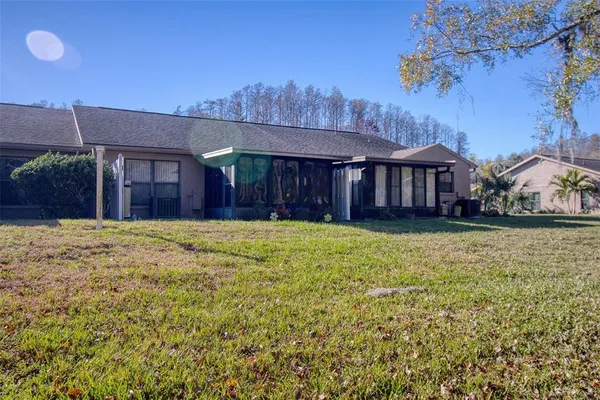 a front view of house with yard