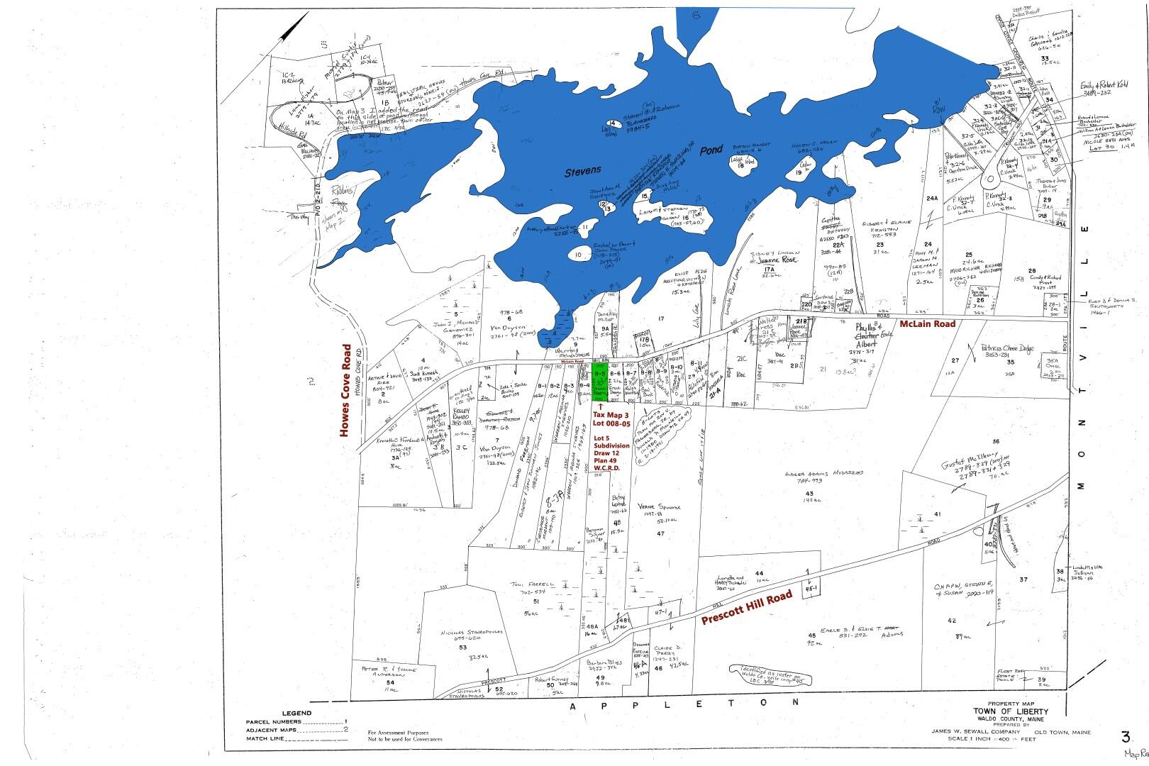 Lot 8-05 Mclain Road Liberty, ME 04949 - Photo 8 of 32 Tax_Map_3 Liberty 4 (Large)