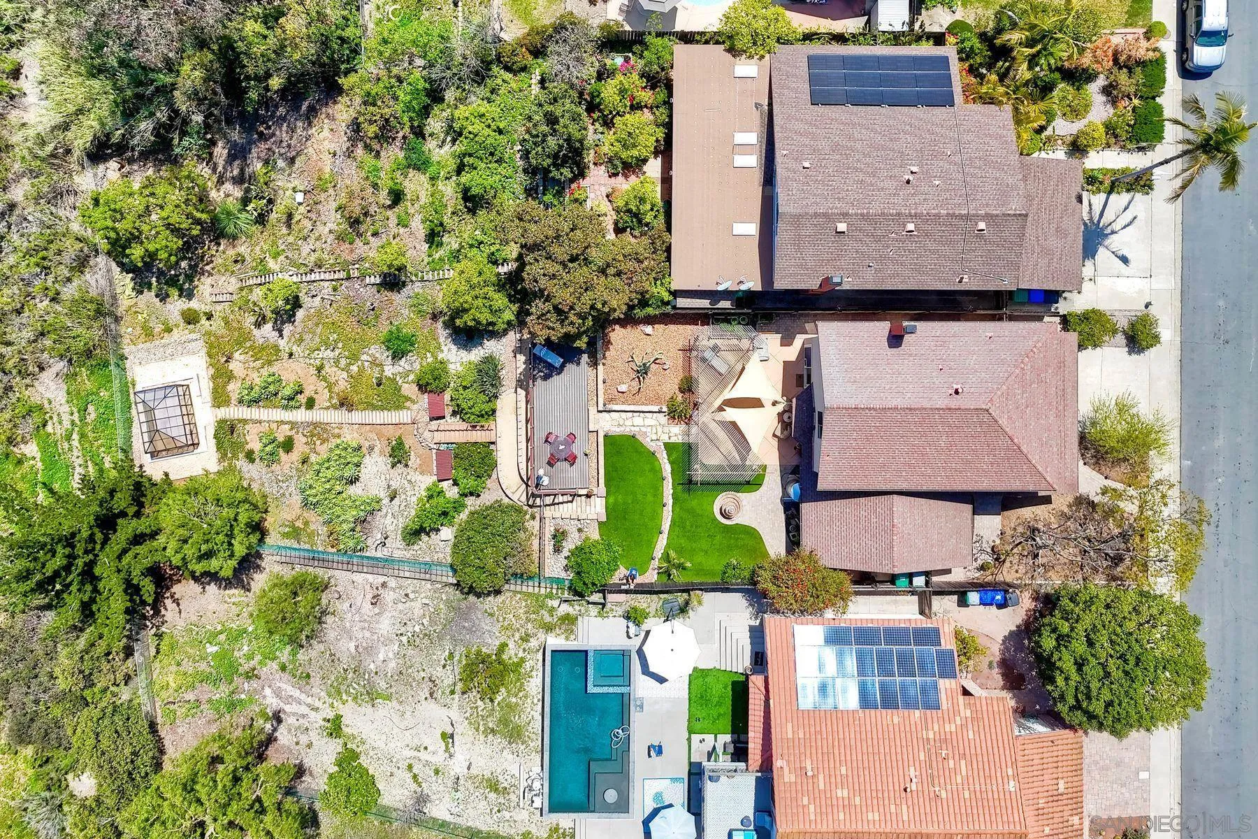 3805 Catamarca Drive San Diego, CA 92124 - Photo 35 of 59 an aerial view of multiple houses with yard