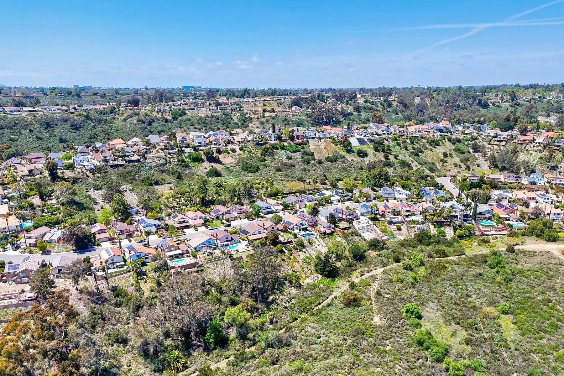 3805 Catamarca Drive San Diego, CA 92124 - Photo 40 of 59 an aerial view of a residential houses with city view