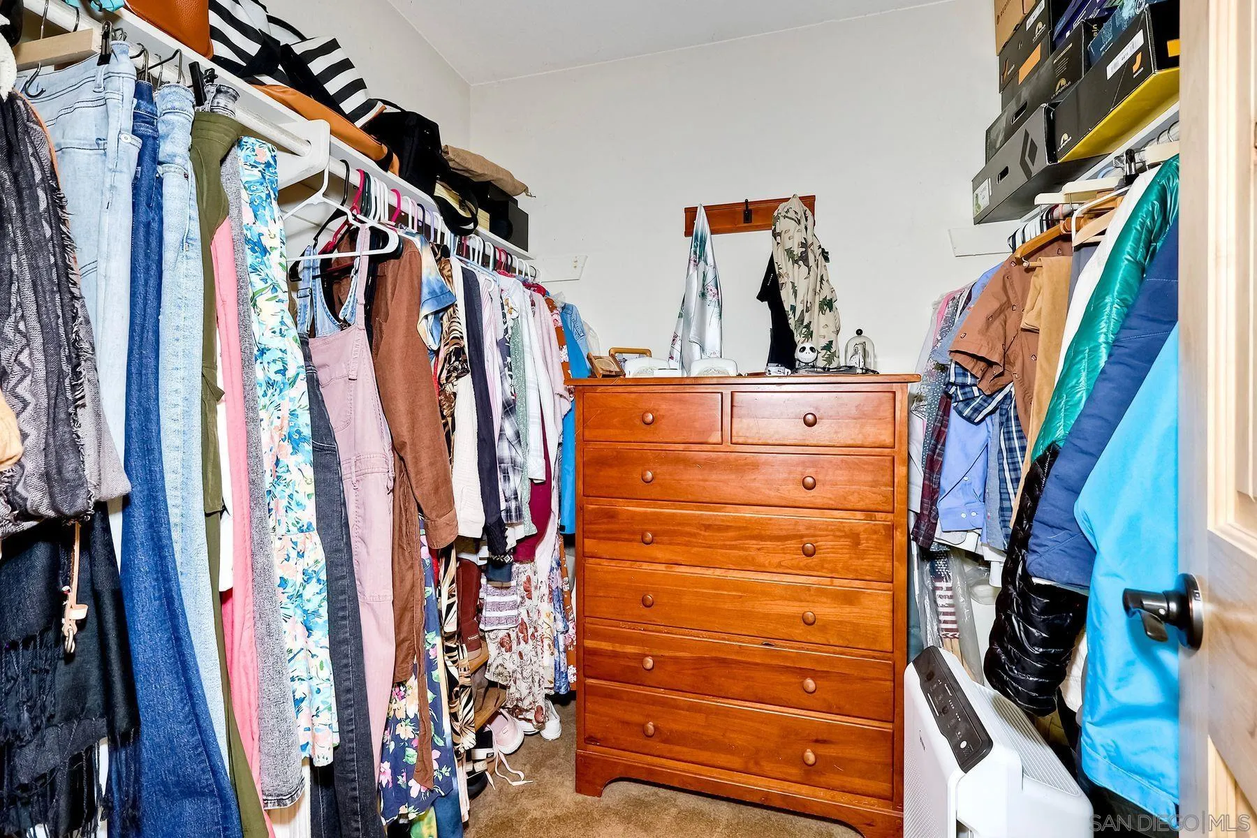 3805 Catamarca Drive San Diego, CA 92124 - Photo 59 of 59 a view of walk in closet with clothes and shoes