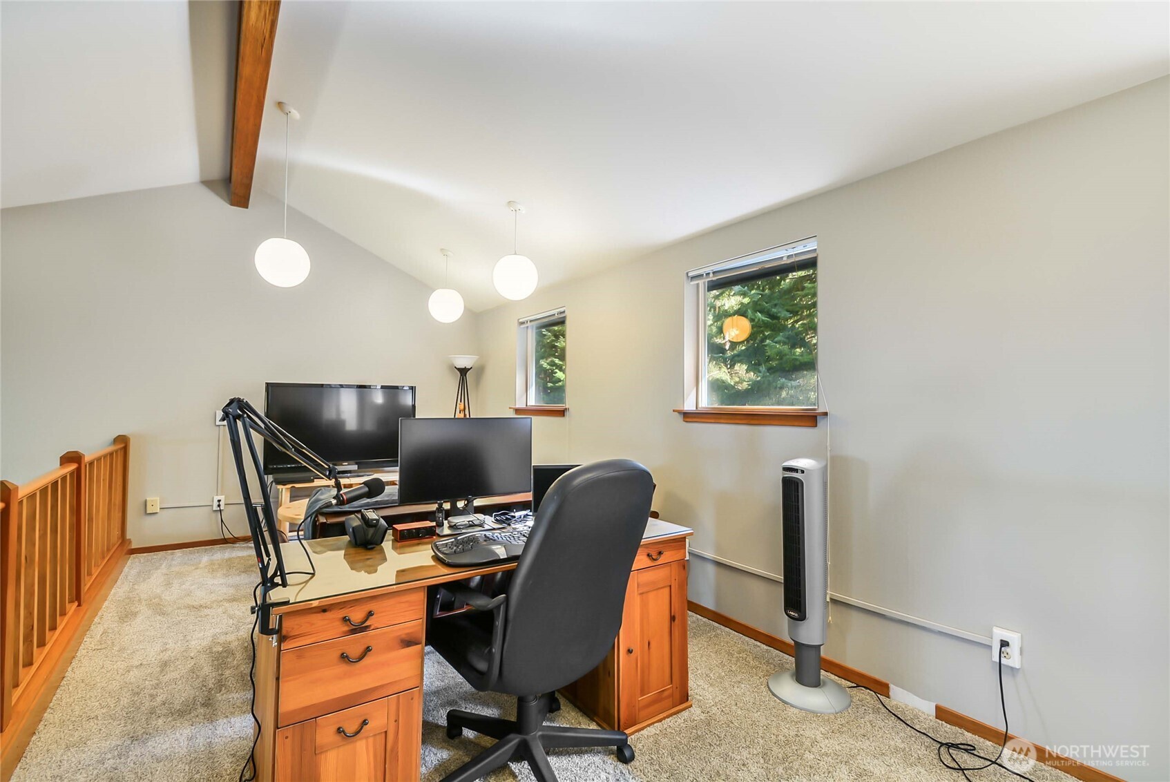 2101 Wagner Road Camano Island, WA 98282 - Photo 20 of 36 a work room with furniture and a flat screen tv