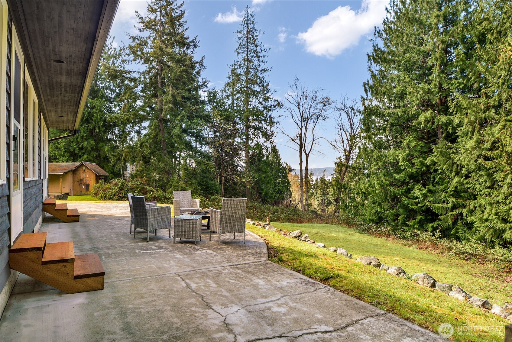 2101 Wagner Road Camano Island, WA 98282 - Photo 26 of 36 a view of a backyard with swimming pool