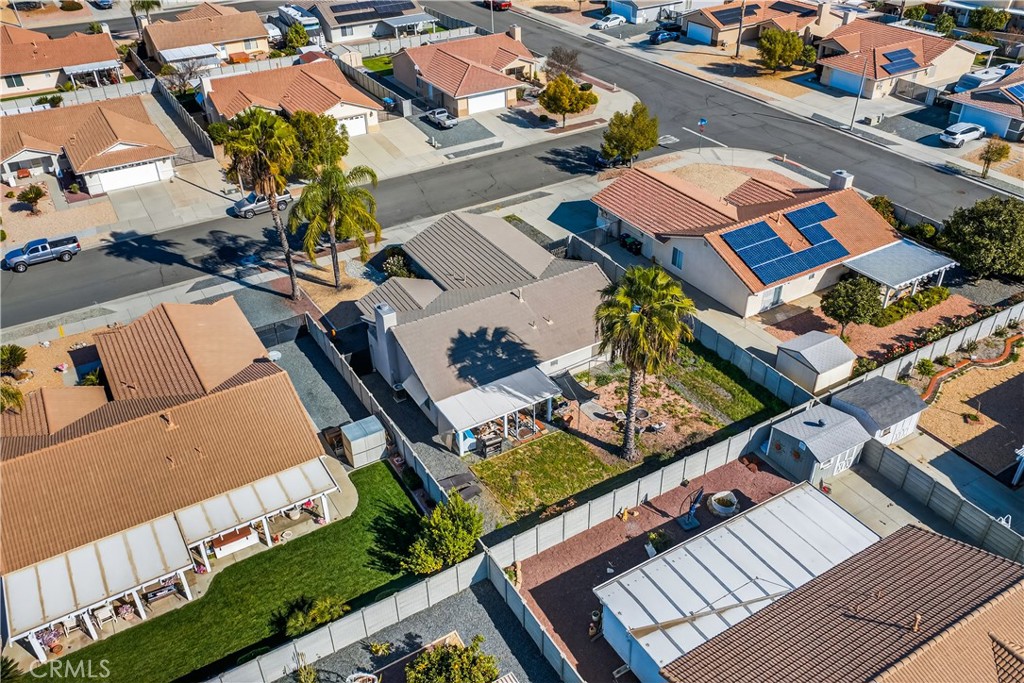 2995 Joshua Way Hemet, CA 92545 - Photo 8 of 34 an aerial view of a house with a garden