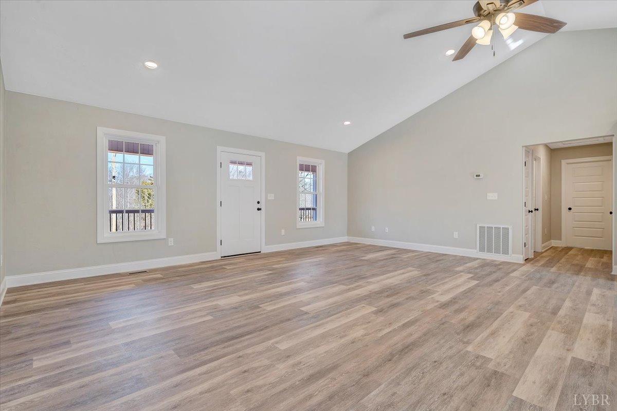 5934 Joppa Mill Road Moneta, VA 24121 - Photo 4 of 45 a view of empty room with wooden floor