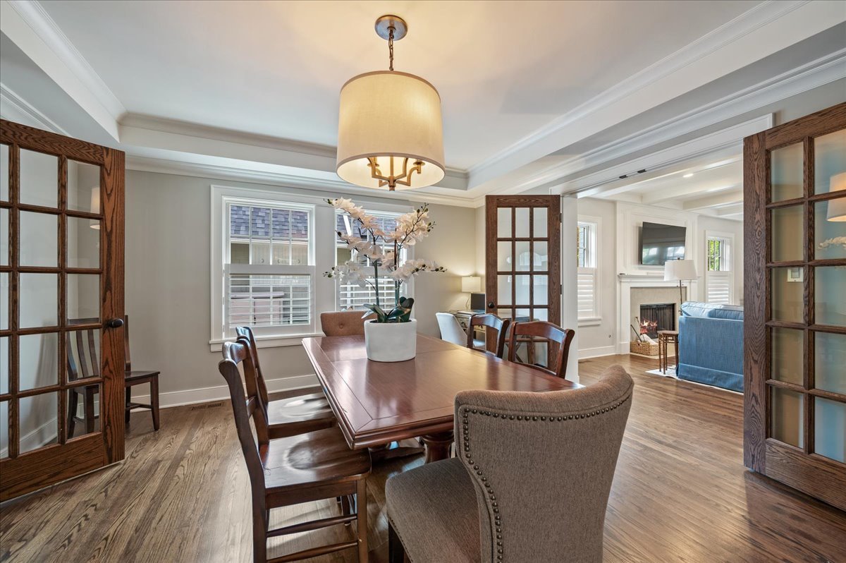 1503 Edgewood Lane Winnetka, IL 60093 - Photo 9 of 46 a view of a dining room with furniture window and wooden floor