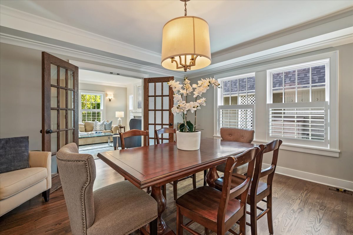 1503 Edgewood Lane Winnetka, IL 60093 - Photo 10 of 46 a view of a dining room with furniture window and wooden floor