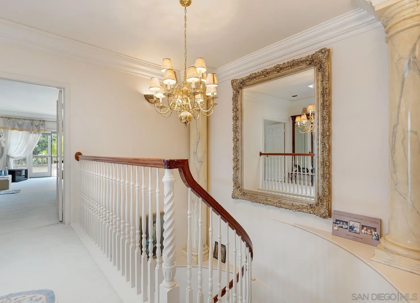 5448 Renaissance Avenue San Diego, CA 92122 - Photo 19 of 35 a view of a hallway view with staircase