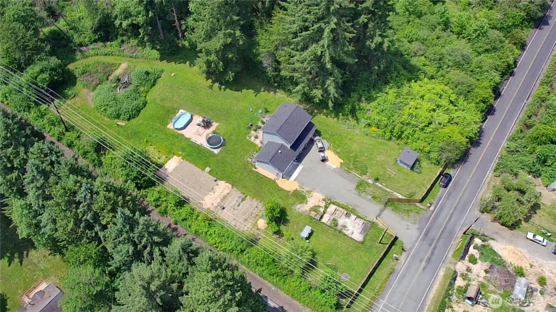 105 Johnson Road South Winlock, WA 98596 - Photo 31 of 32 an aerial view of a yard