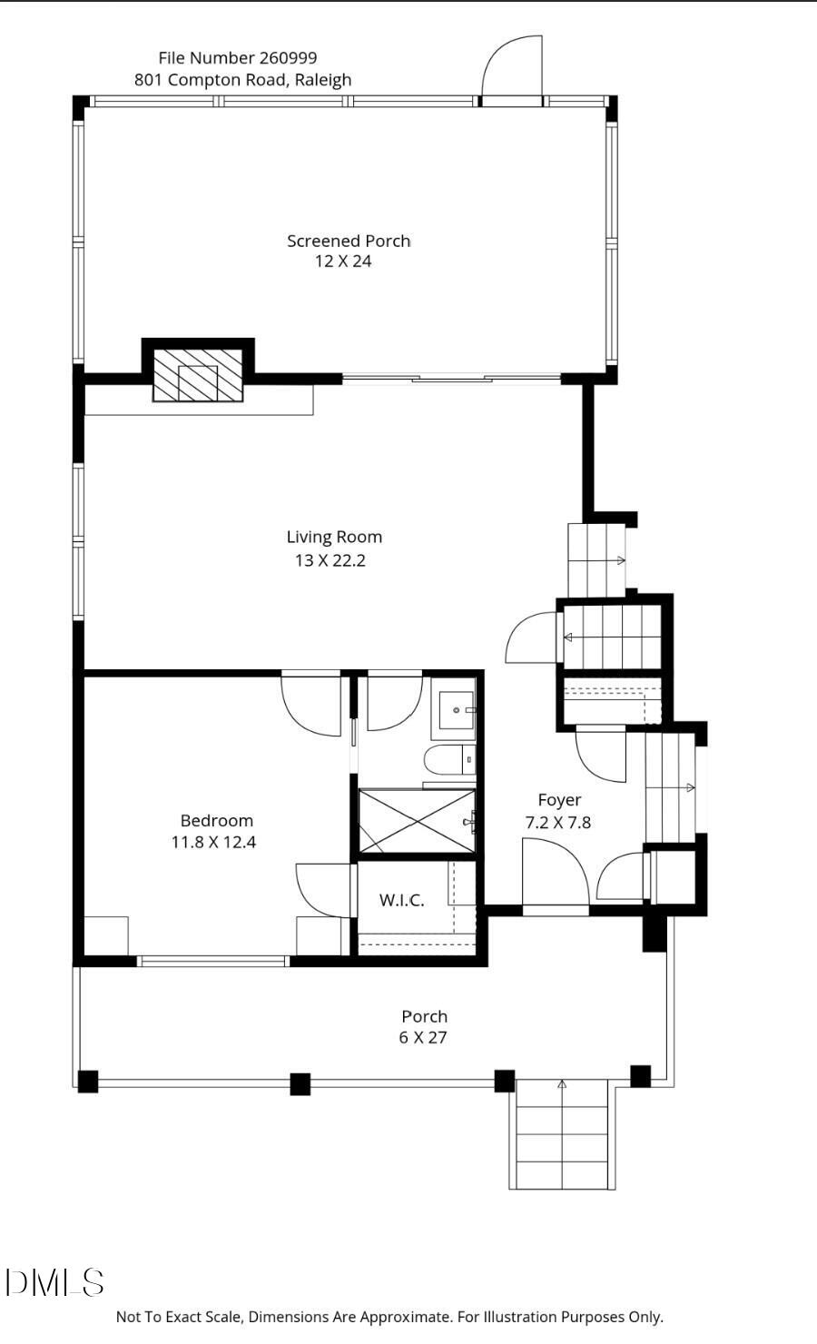 801 Compton Road Raleigh, NC 27609 - Photo 53 of 56 Lower Level Floor Plan