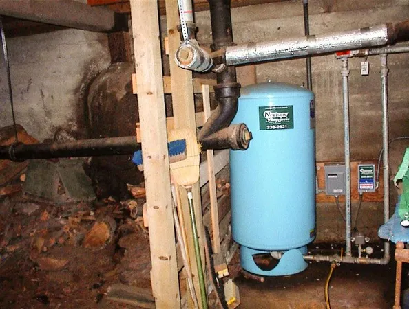 a view of water heater room