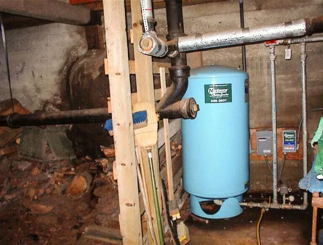 a view of water heater room