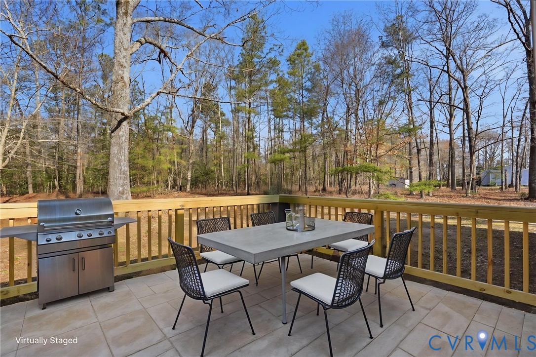 286 Mill Pond Road South St. Stephens Church, VA 23148 - Photo 26 of 39 a view of a chairs and table in the balcony