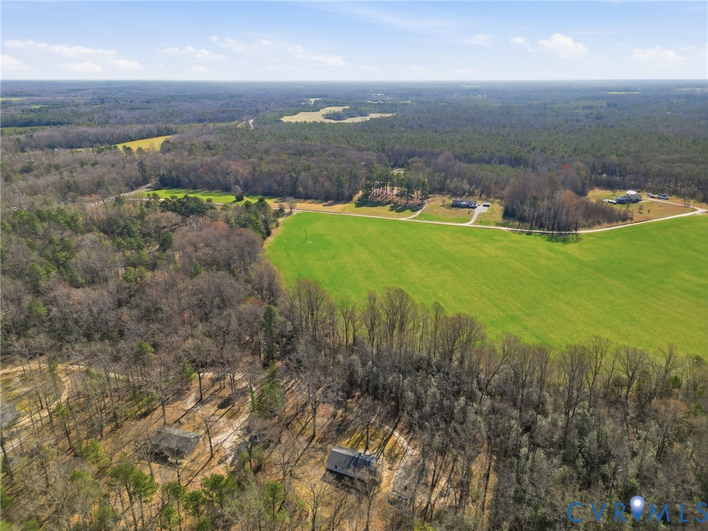 286 Mill Pond Road South St. Stephens Church, VA 23148 - Photo 35 of 39 an aerial view of a houses with a yard