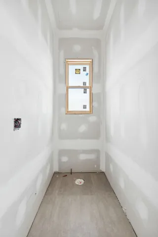 a view of a wooden door