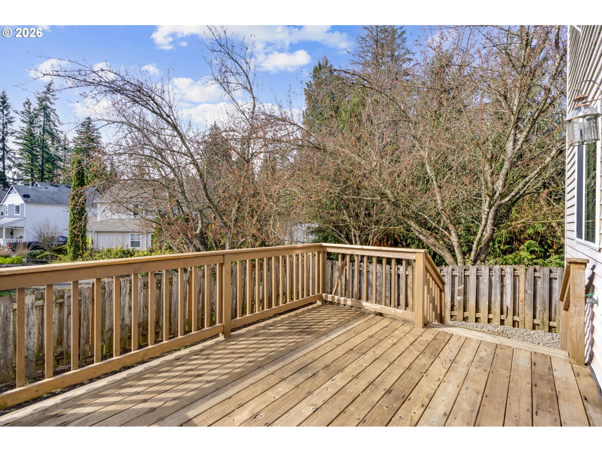 38882 Haskins Street Sandy, OR 97055 - Photo 37 of 46 a view of deck with wooden floor and fence