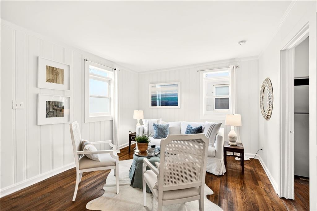 1036 Wylie Street Southeast Atlanta, GA 30316 - Photo 5 of 31 a living room with furniture and wooden floor