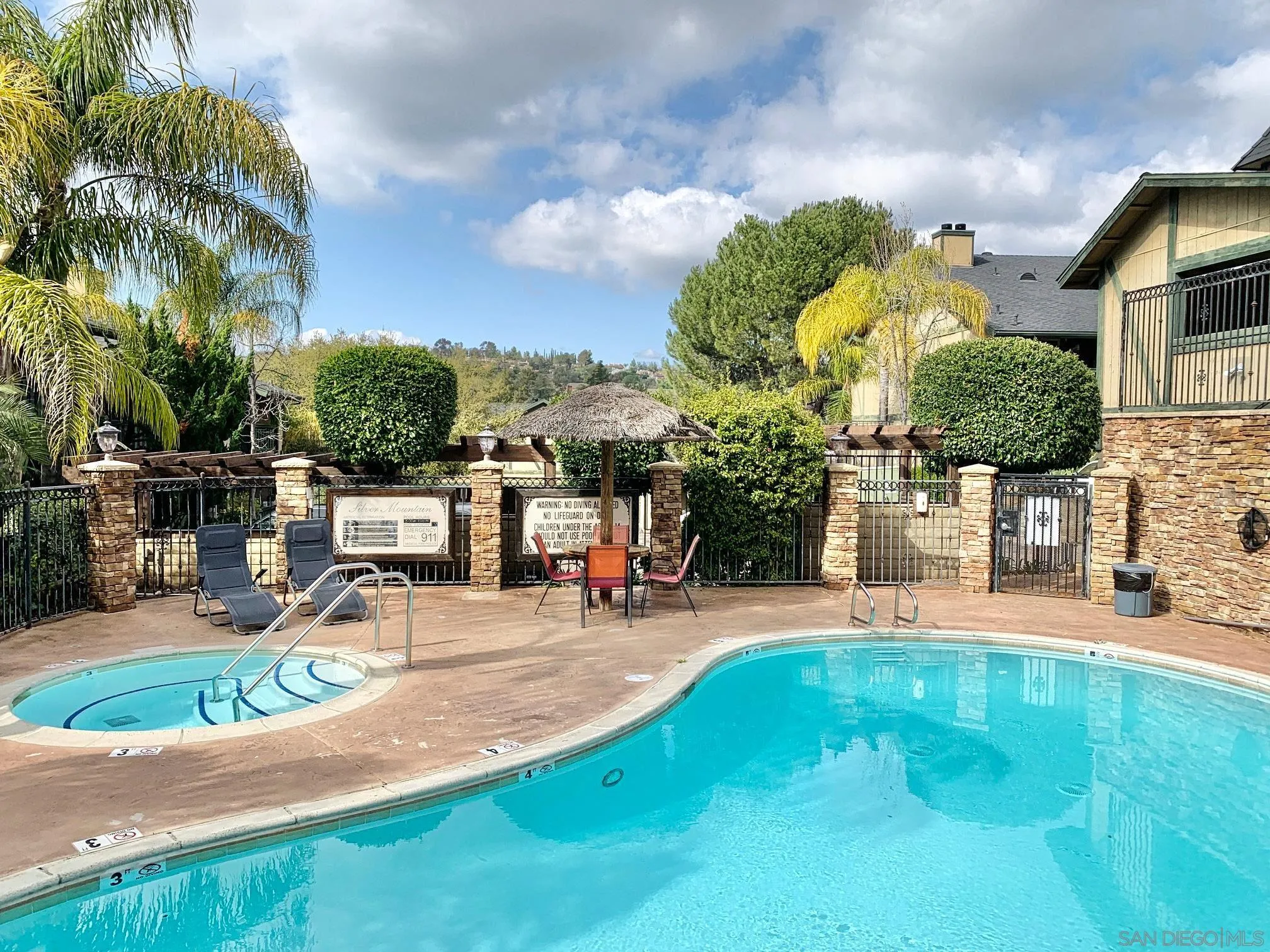 1434 Marshall Road, Unit 36 Alpine, CA 91901 - Photo 24 of 28 a view of a backyard with plants and patio