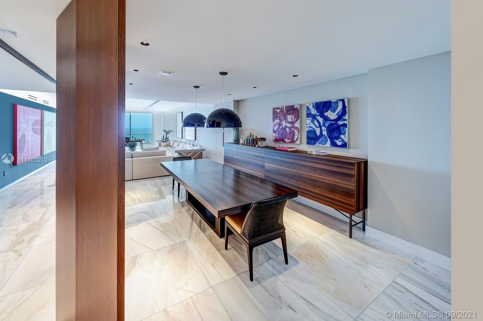 10203 Collins Avenue, Unit 1802 Bal Harbour, FL 33154 - Photo 10 of 43 a view of a living room and dining room