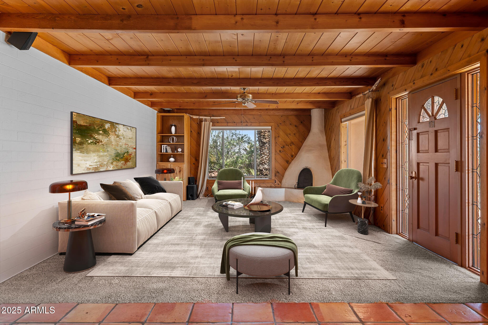 651 Chaparral Road Wickenburg, AZ 85390 - Photo 14 of 58 a living room with furniture and a large window