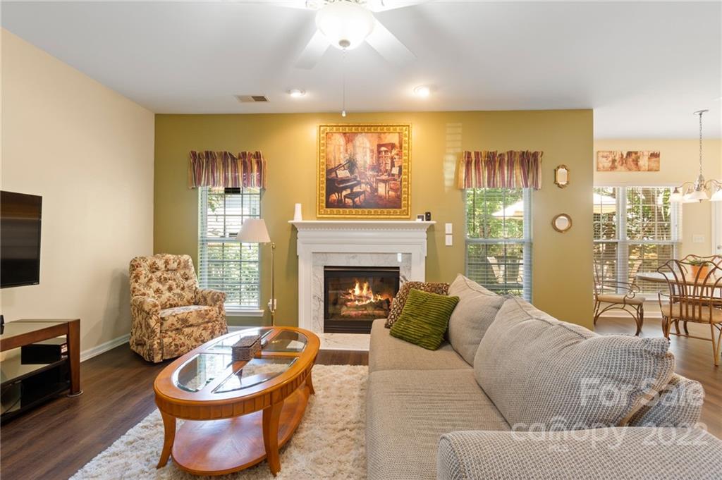4905 Missi Lane Fort Mill, SC 29708 - Photo 15 of 34 a living room with furniture a fireplace and a flat screen tv