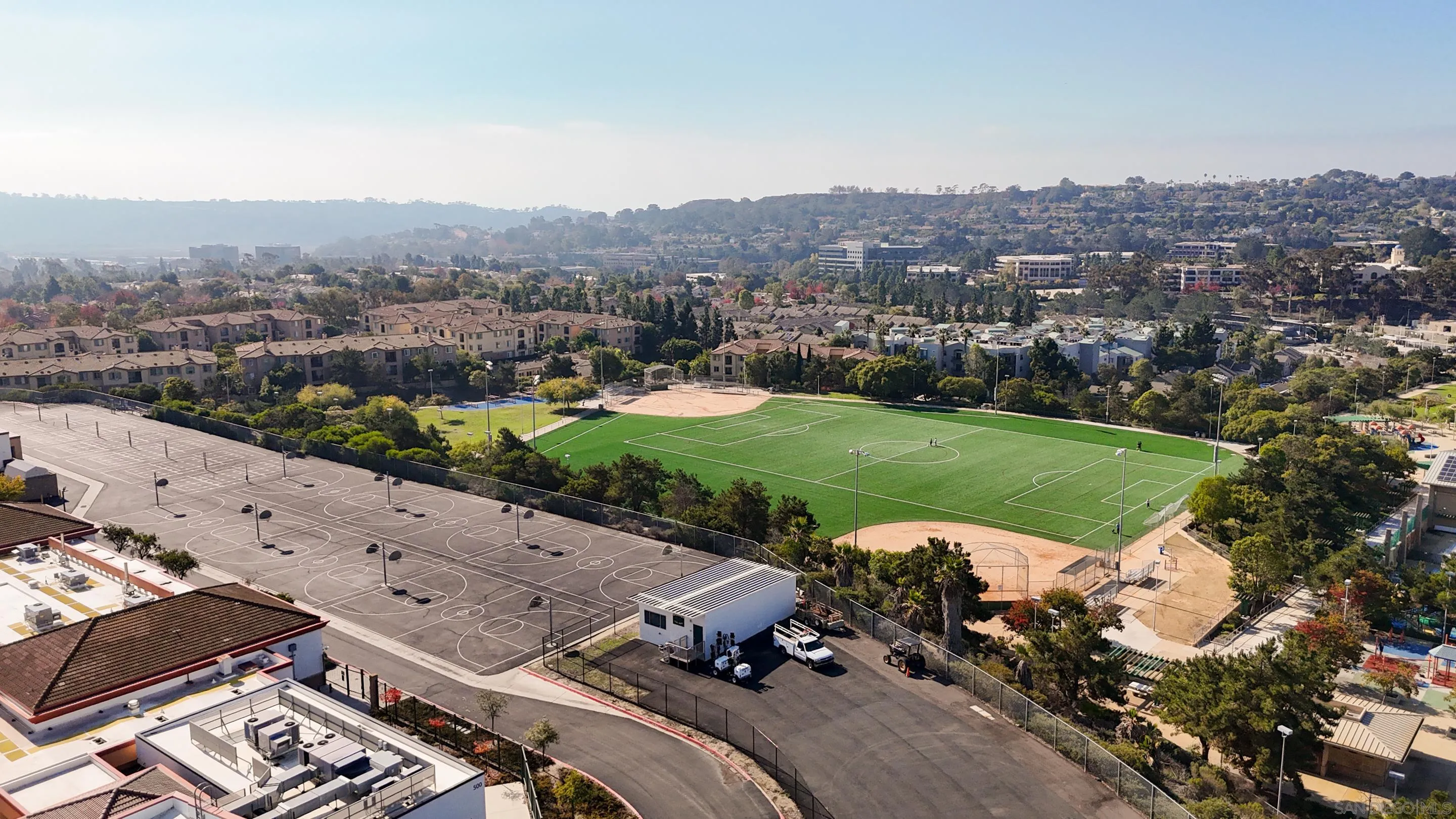 3887 Pell Place, Unit 229 San Diego, CA 92130 - Photo 40 of 49 an aerial view of a house with a outdoor space