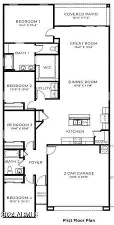$324,990 | 1368 West Shannon Way, Coolidge, AZ 85128
