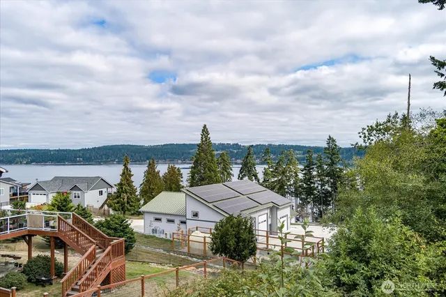 a view of a city from a building