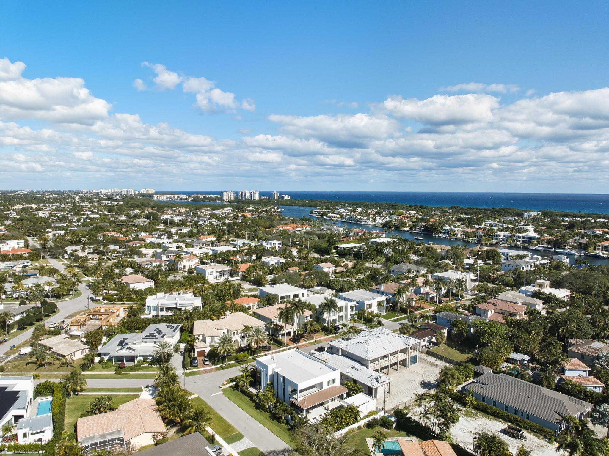 400 Northeast 4th Street Boca Raton, FL 33432 - Photo 62 of 73 an aerial view of residential building with yard