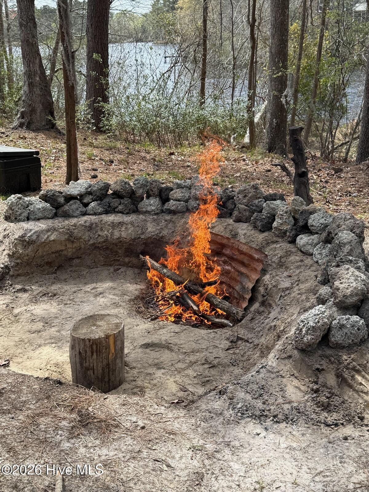 801 Jeff Road Minnesott Beach, NC 28510 - Photo 6 of 16 FIRE PIT PHOTO