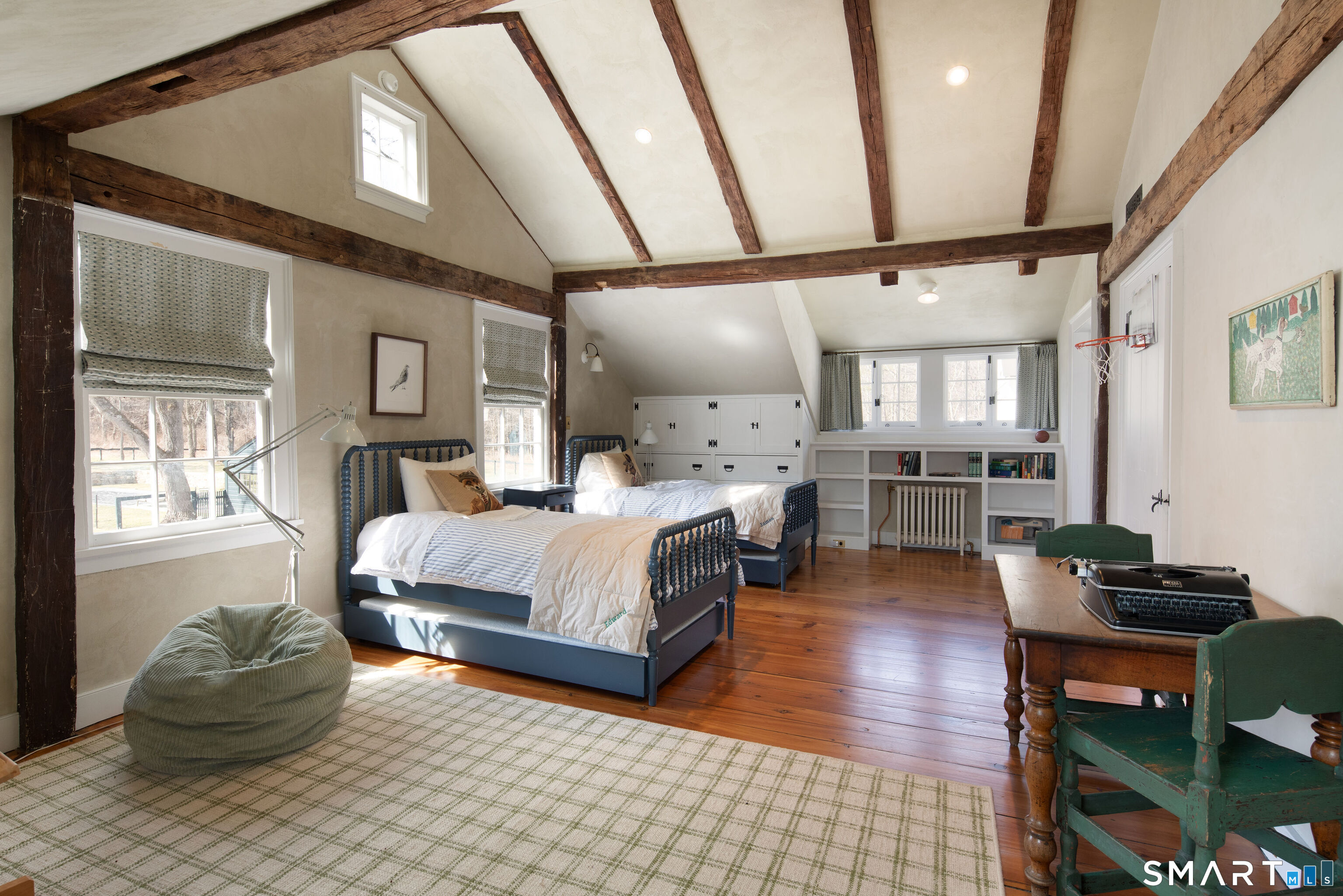 40 Music Mountain Road Canaan, CT 06031 - Photo 18 of 32 a bedroom with furniture and a large window