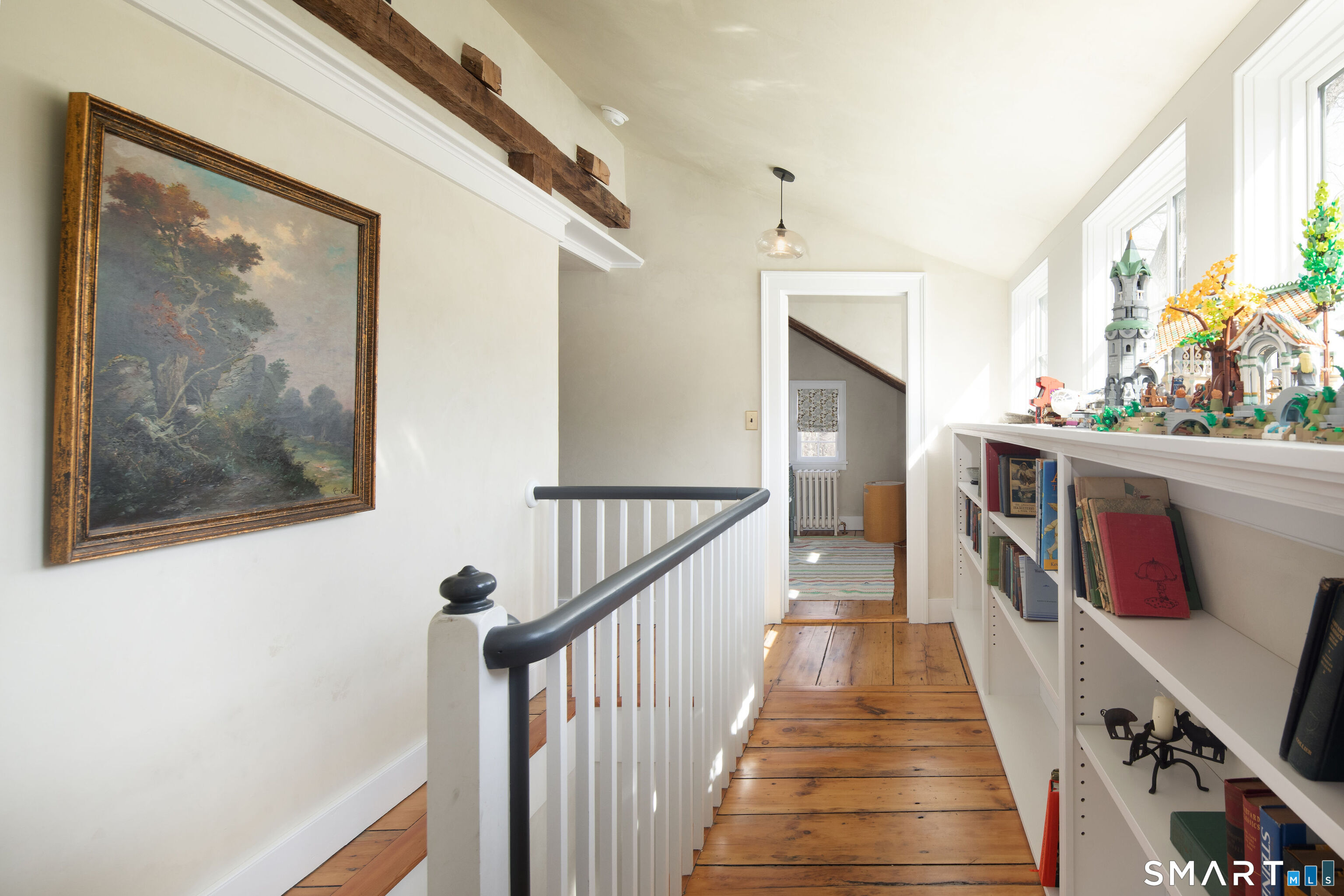 40 Music Mountain Road Canaan, CT 06031 - Photo 21 of 32 a view of a hallway with wooden floor and staircase