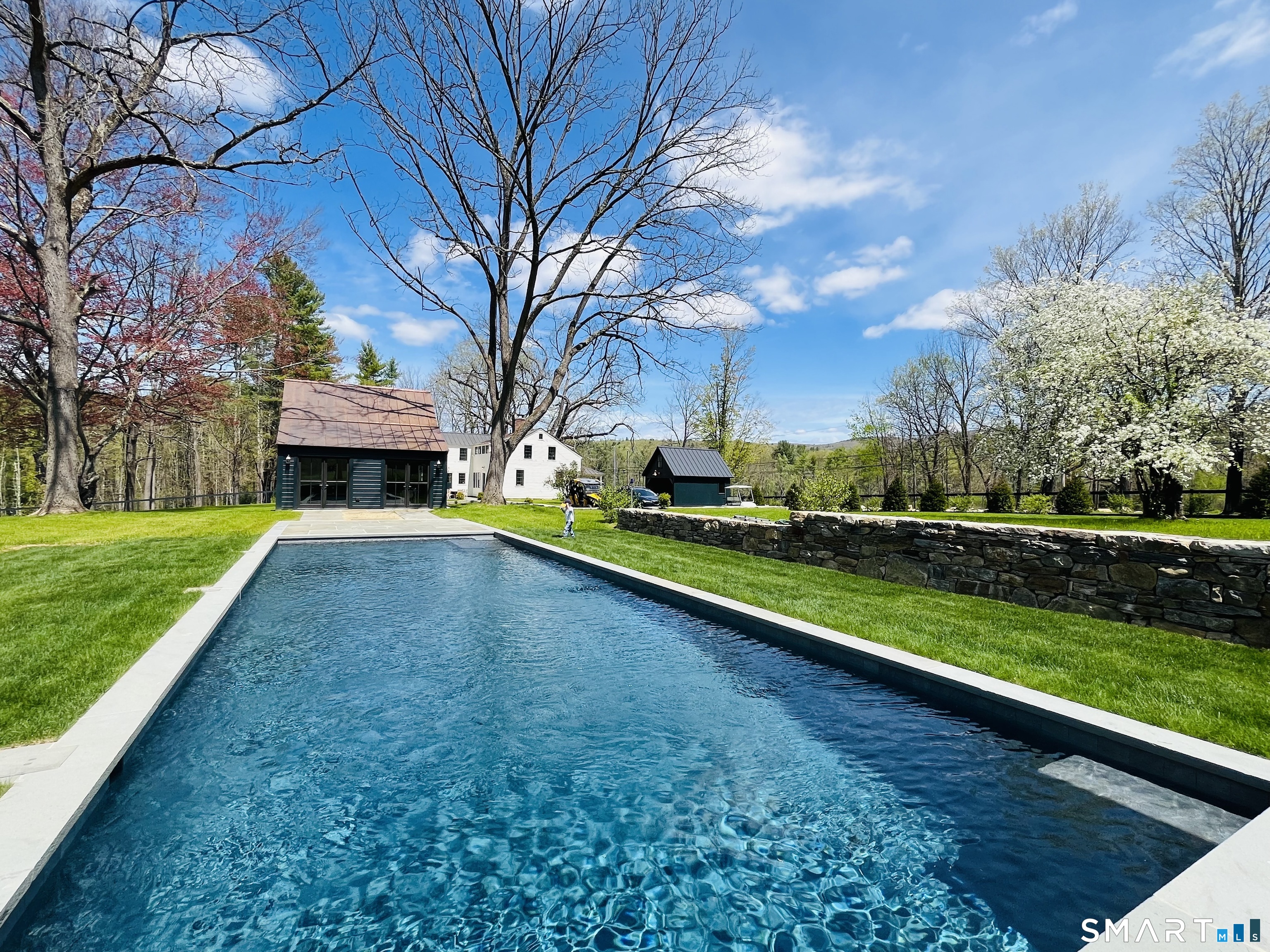 40 Music Mountain Road Canaan, CT 06031 - Photo 26 of 32 a view of yard with swimming pool and green space