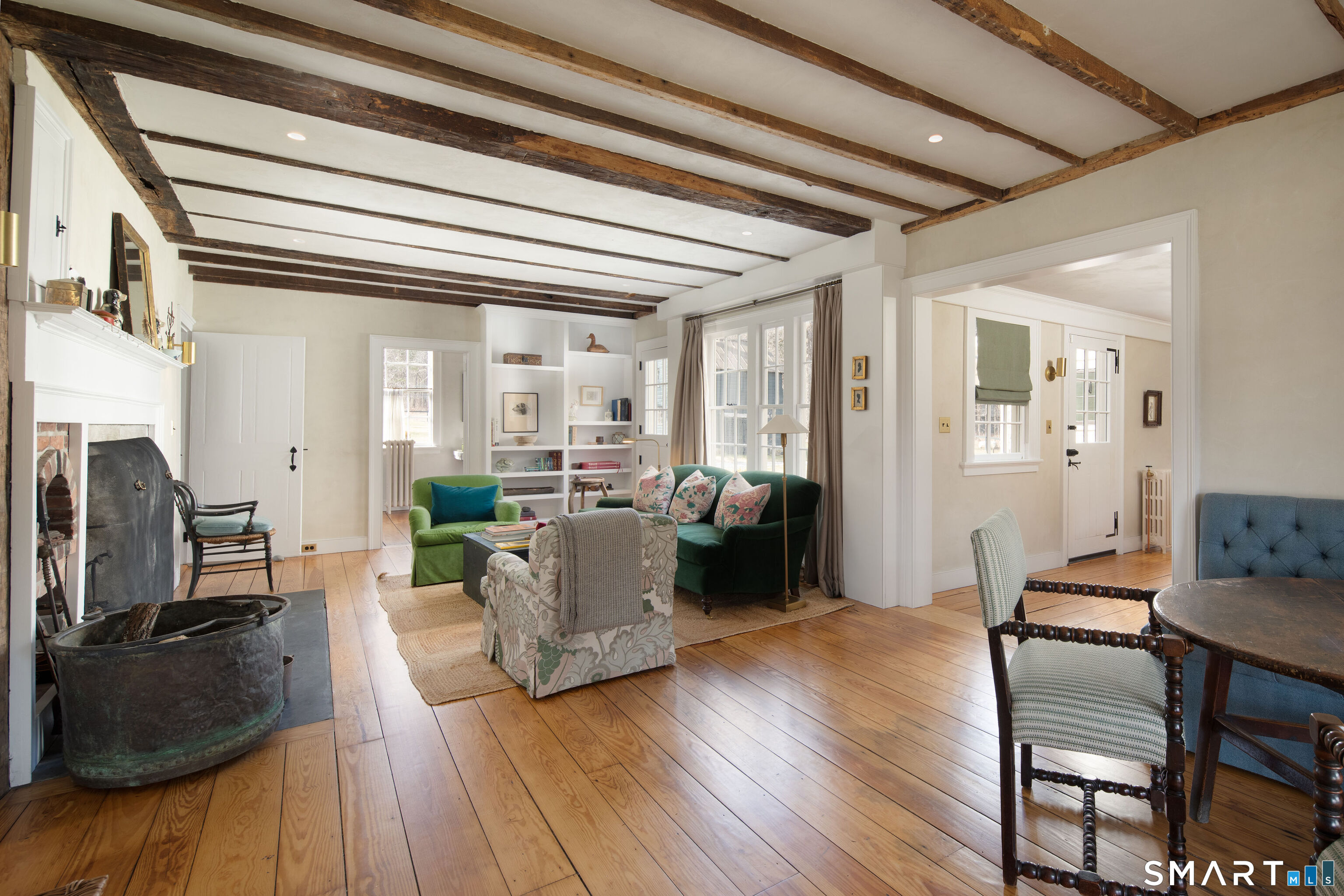 40 Music Mountain Road Canaan, CT 06031 - Photo 7 of 32 a living room with furniture and a fireplace