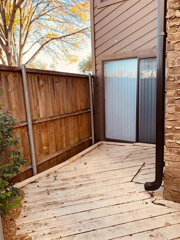 a backyard of a house